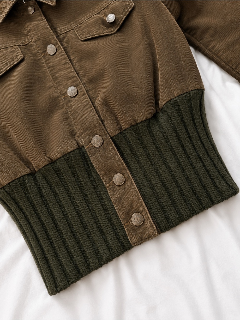 Armani Jeans Corduroy Bomber , vintage Jacket – Made in Italy size S - Picture 7 of 12